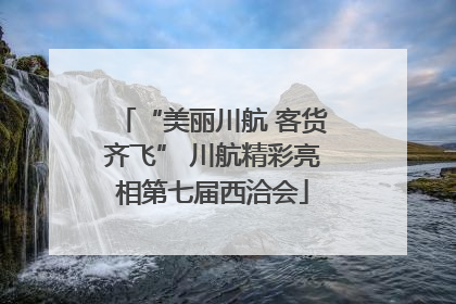 “美丽川航 客货齐飞” 川航精彩亮相第七届西洽会