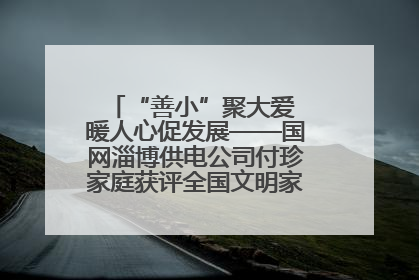 “善小”聚大爱 暖人心促发展——国网淄博供电公司付珍家庭获评全国文明家庭背后的文明密码