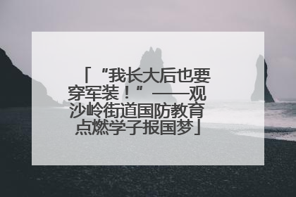 “我长大后也要穿军装！”——观沙岭街道国防教育点燃学子报国梦