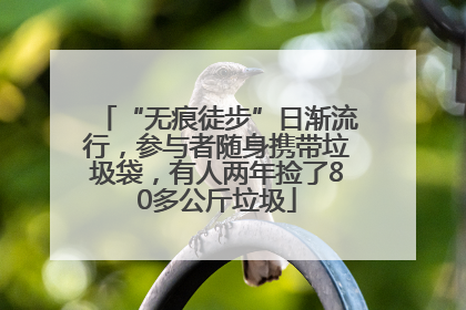 “无痕徒步”日渐流行，参与者随身携带垃圾袋，有人两年捡了80多公斤垃圾