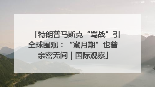 特朗普马斯克“骂战”引全球围观：“蜜月期”也曾亲密无间｜国际观察