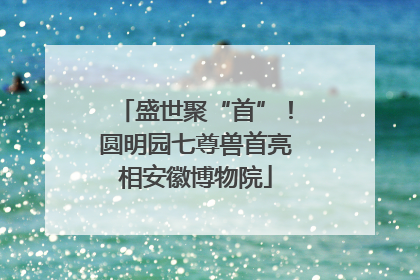 盛世聚“首”！圆明园七尊兽首亮相安徽博物院
