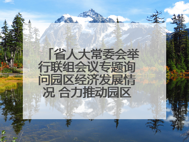 省人大常委会举行联组会议专题询问园区经济发展情况 合力推动园区经济高质量发展 王宁主持会议并讲话 王予波带队到会应询