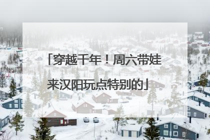 穿越千年！周六带娃来汉阳玩点特别的