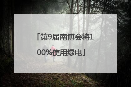 第9届南博会将100%使用绿电