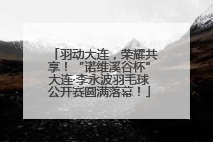 羽动大连，荣耀共享！“诺维溪谷杯”大连·李永波羽毛球公开赛圆满落幕！