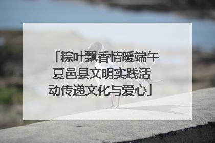 粽叶飘香情暖端午 夏邑县文明实践活动传递文化与爱心