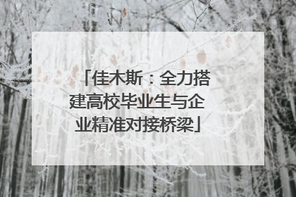 佳木斯：全力搭建高校毕业生与企业精准对接桥梁