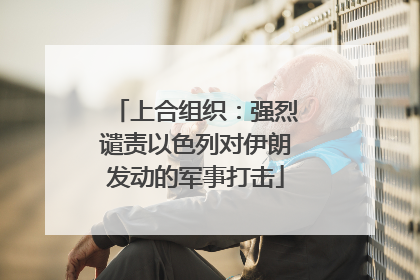 上合组织：强烈谴责以色列对伊朗发动的军事打击
