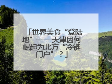 世界美食“登陆地”——天津因何崛起为北方“冷链门户”？