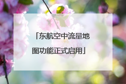 东航空中流量地图功能正式启用