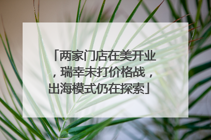两家门店在美开业，瑞幸未打价格战，出海模式仍在探索