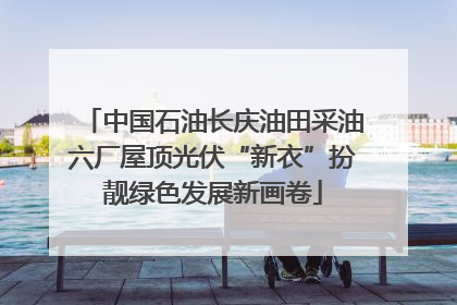 中国石油长庆油田采油六厂屋顶光伏“新衣”扮靓绿色发展新画卷