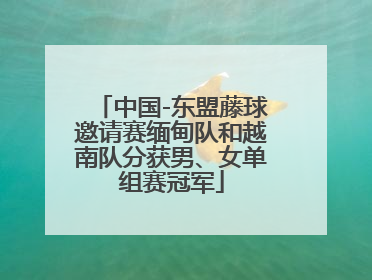 中国-东盟藤球邀请赛缅甸队和越南队分获男、女单组赛冠军