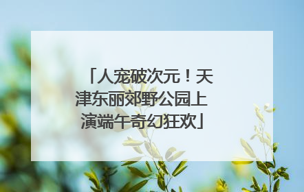 人宠破次元！天津东丽郊野公园上演端午奇幻狂欢