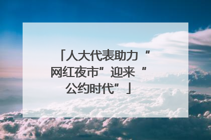 人大代表助力“网红夜市”迎来“公约时代”