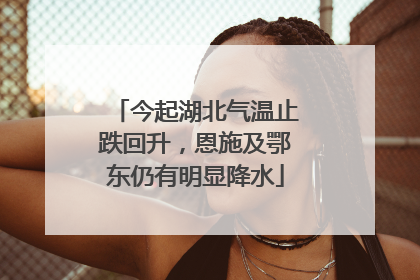 今起湖北气温止跌回升，恩施及鄂东仍有明显降水