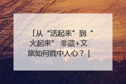 从“活起来”到“火起来” 非遗+文旅如何戳中人心？｜文旅融合看四川