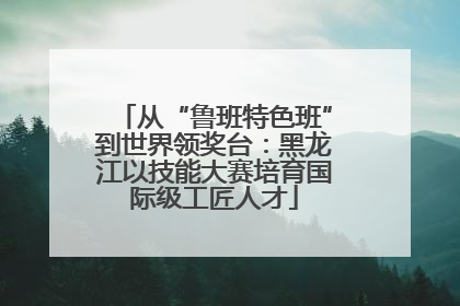 从“鲁班特色班”到世界领奖台：黑龙江以技能大赛培育国际级工匠人才