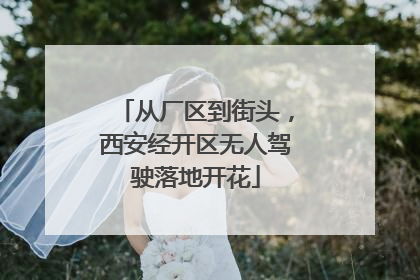 从厂区到街头，西安经开区无人驾驶落地开花