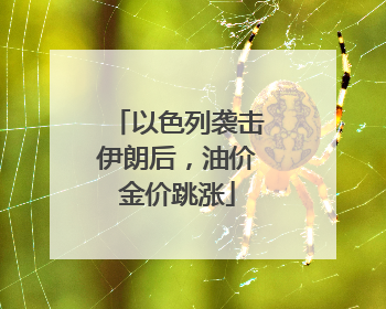 以色列袭击伊朗后，油价金价跳涨