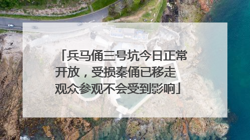 兵马俑三号坑今日正常开放，受损秦俑已移走 观众参观不会受到影响