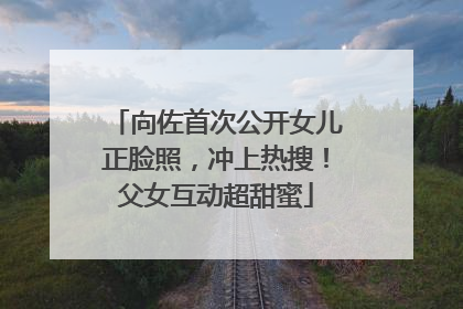 向佐首次公开女儿正脸照，冲上热搜！父女互动超甜蜜