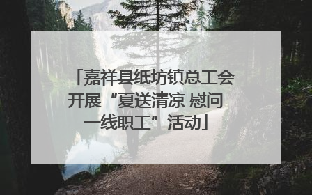 嘉祥县纸坊镇总工会开展“夏送清凉 慰问一线职工”活动