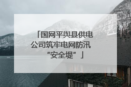 国网平舆县供电公司筑牢电网防汛“安全堤”