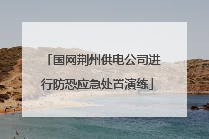 国网荆州供电公司进行防恐应急处置演练