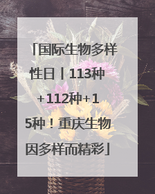 国际生物多样性日丨113种+112种+15种！重庆生物因多样而精彩