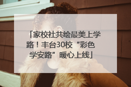 家校社共绘最美上学路！丰台30校“彩色学安路”暖心上线