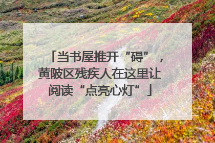 当书屋推开“碍”，黄陂区残疾人在这里让阅读“点亮心灯”