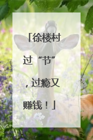 徐楼村过“节”，过瘾又赚钱！