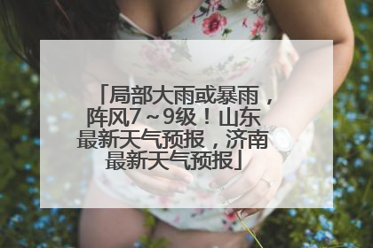 局部大雨或暴雨，阵风7～9级！山东最新天气预报，济南最新天气预报