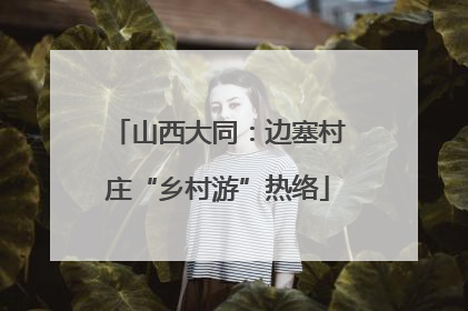 山西大同：边塞村庄“乡村游”热络