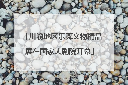 川渝地区乐舞文物精品展在国家大剧院开幕