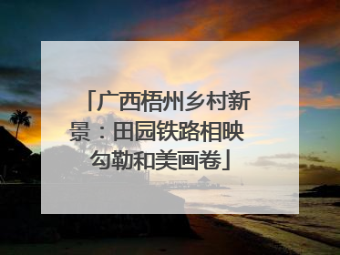 广西梧州乡村新景：田园铁路相映 勾勒和美画卷