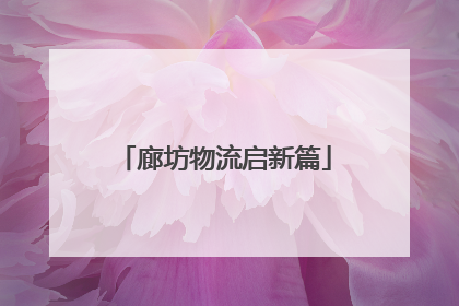 廊坊物流启新篇
