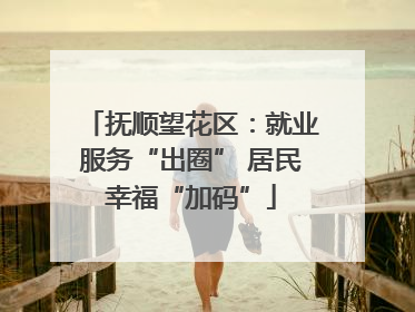 抚顺望花区：就业服务“出圈” 居民幸福“加码”