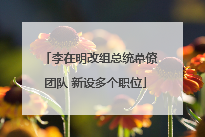 李在明改组总统幕僚团队 新设多个职位