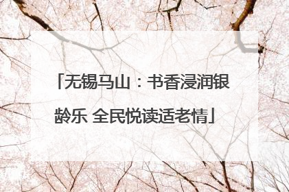 无锡马山：书香浸润银龄乐 全民悦读适老情