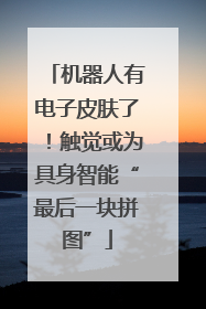 机器人有电子皮肤了！触觉或为具身智能“最后一块拼图”