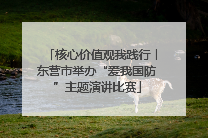 核心价值观我践行丨东营市举办“爱我国防”主题演讲比赛