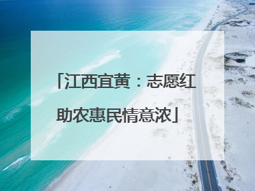 江西宜黄：志愿红助农惠民情意浓