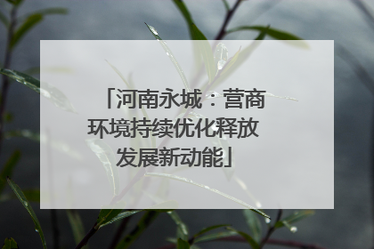 河南永城：营商环境持续优化释放发展新动能