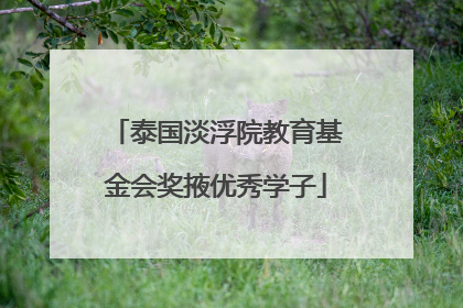 泰国淡浮院教育基金会奖掖优秀学子