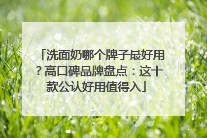 洗面奶哪个牌子最好用？高口碑品牌盘点：这十款公认好用值得入