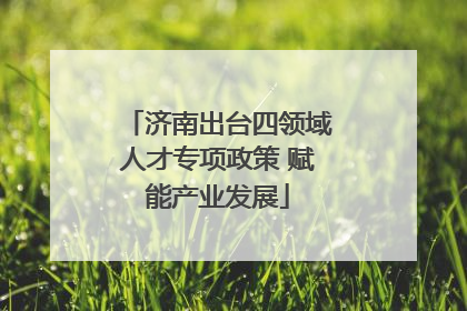济南出台四领域人才专项政策 赋能产业发展