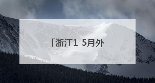 浙江1-5月外贸出口增长6.5%，领跑全国
